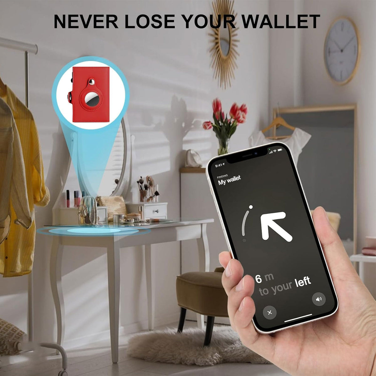 Women Wallet Airtag